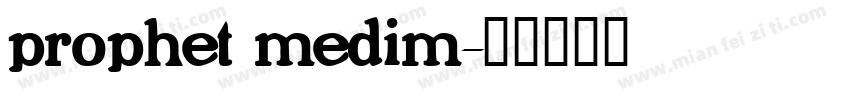prophet medim字体转换
